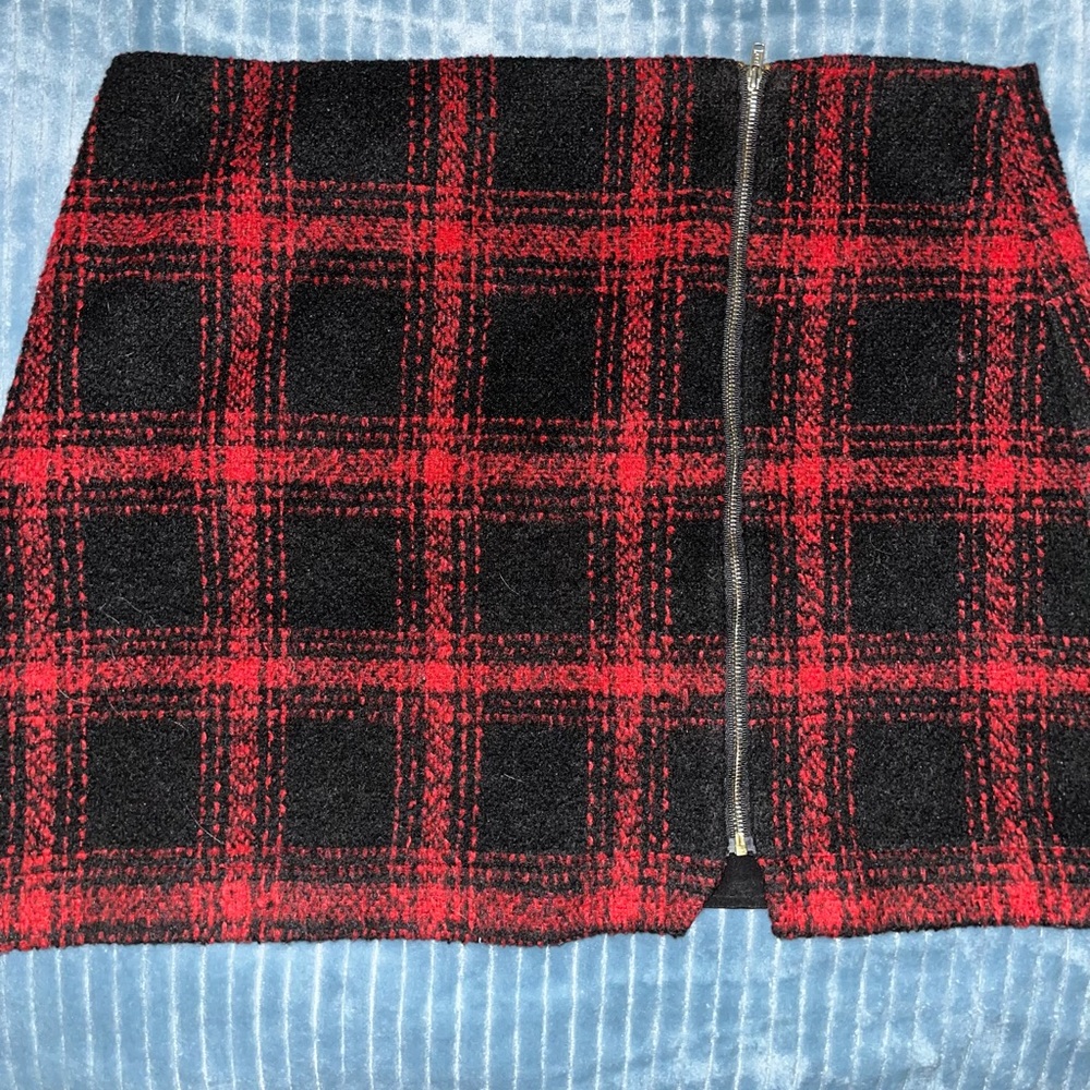 Mini skirt plaid heavyweight and lined